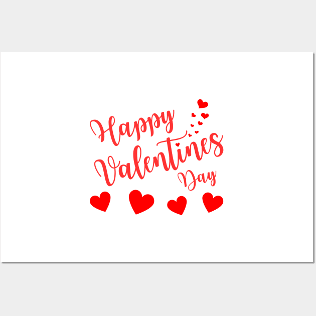 Happy Valentines day - love Wall Art by T-SHIRT-2020